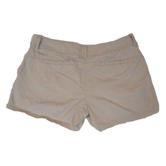 Columbia Sportswear Shorts Womens Size 10 Beige SHORTS 100% Cotton - Picture 2 of 4